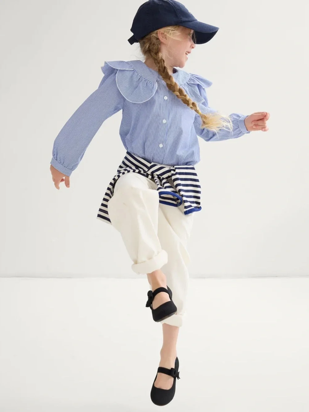 Rothy's The Kids Tux Bow Mary Jane in Knit Black 9